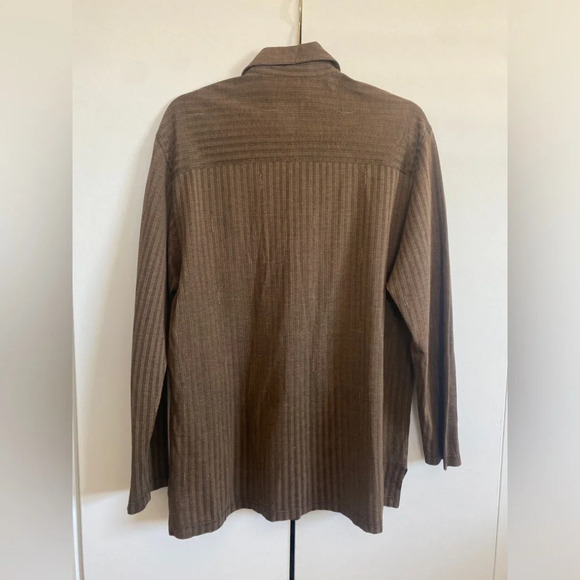 FENDI Vintage Brown Men’s Button Down Shirt Size Medium - Picture 3 of 11